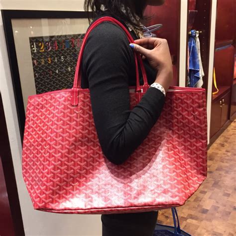 goyard saint louis tote red|Goyard saint louis gm bag.